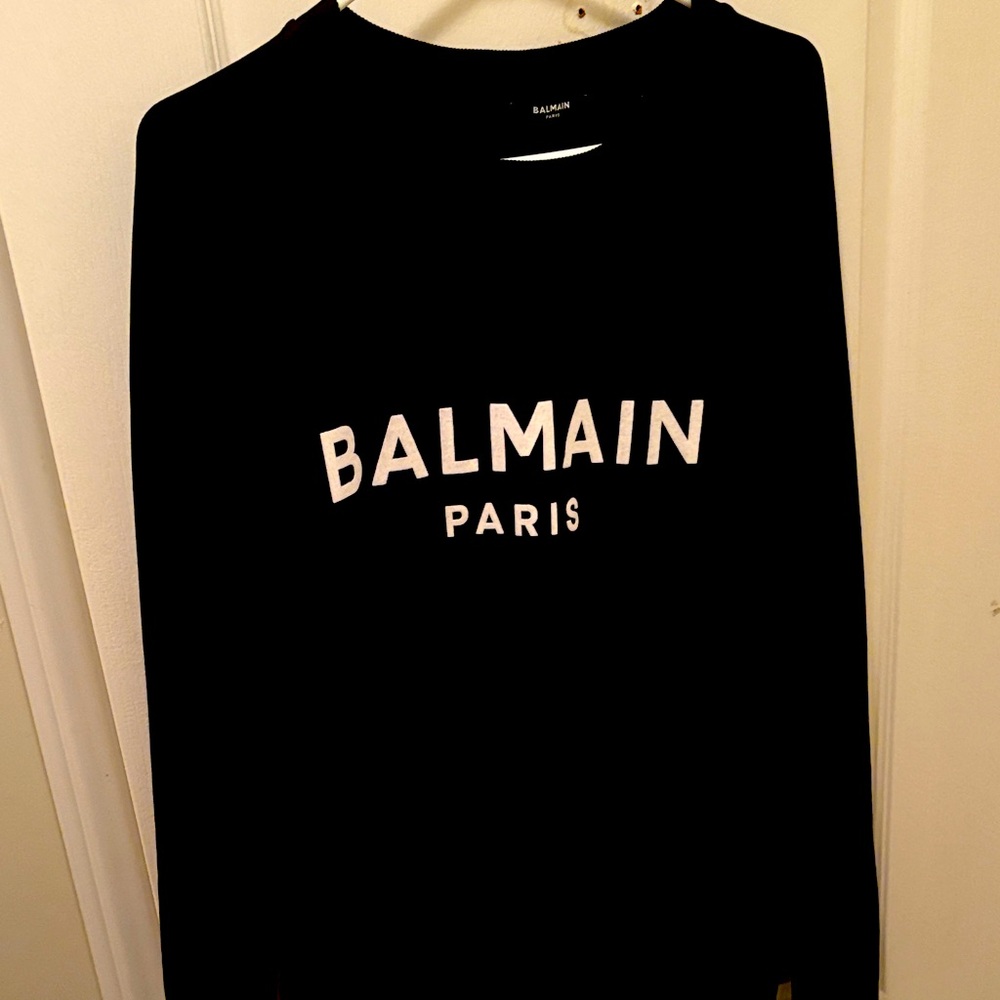Balmain Black Crewneck Sweater